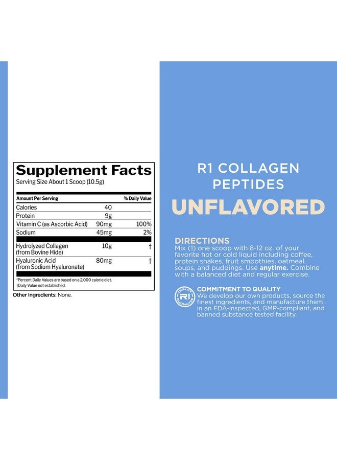 Rule 1 Proteins Rule 1 Collagen Peptides Powder - Hydrolyzed Bovine Collagen, Hyaluronic Acid, and Vitamin C. Supports Hair, Skin, & Nails (50 Servings, Unflavored) - Image 5