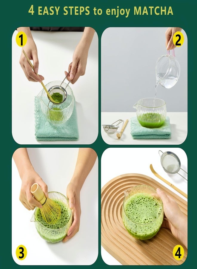 LamDawn Matcha Gift Set - The Ceremonial Starter Kit is the perfect for Matcha lovers (Glass-8Pcs) - Image 4