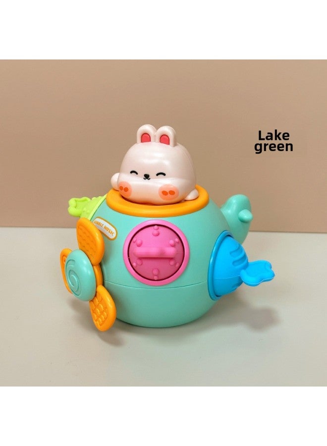 Baby Rabbit Hand Ball Puzzle Rotating Baby Early Education Turn Rabbit Bubble Music Montessori Toy 0-3-Color:Rabbit Busy Bubble Music 】 - Image 3