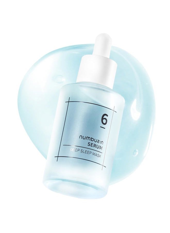 numbuzin No.6 Serum | Deep Sleep Mask Serum | Iceland Glacier Water for Instant and Long-lasting Hydration with Hyaluronic Acid & Niacinamide | Korean Skincare for Dry Skin | 1.69 fl. oz.  - Image 1