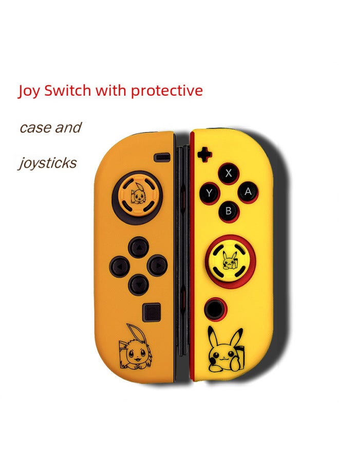 غطاء سيليكون لـ Nintendo Switch - جيت واريور 3 مزين بنقوش، مع غطاء واقي للمقابض وأزرار مفاتيح - Image 5