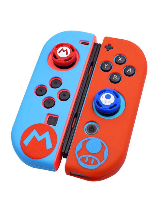 غطاء سيليكون لـ Nintendo Switch - جيت واريور 3 مزين بنقوش، مع غطاء واقي للمقابض وأزرار مفاتيح - Image 4