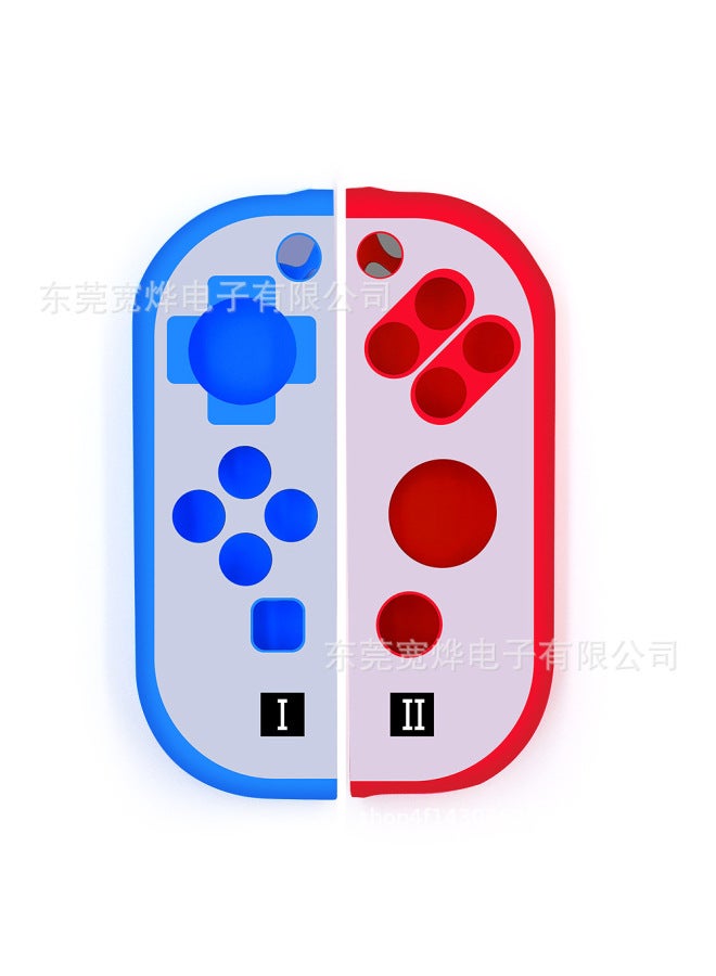 غطاء سيليكون لـ Nintendo Switch - جيت واريور 3 مزين بنقوش، مع غطاء واقي للمقابض وأزرار مفاتيح - Image 1