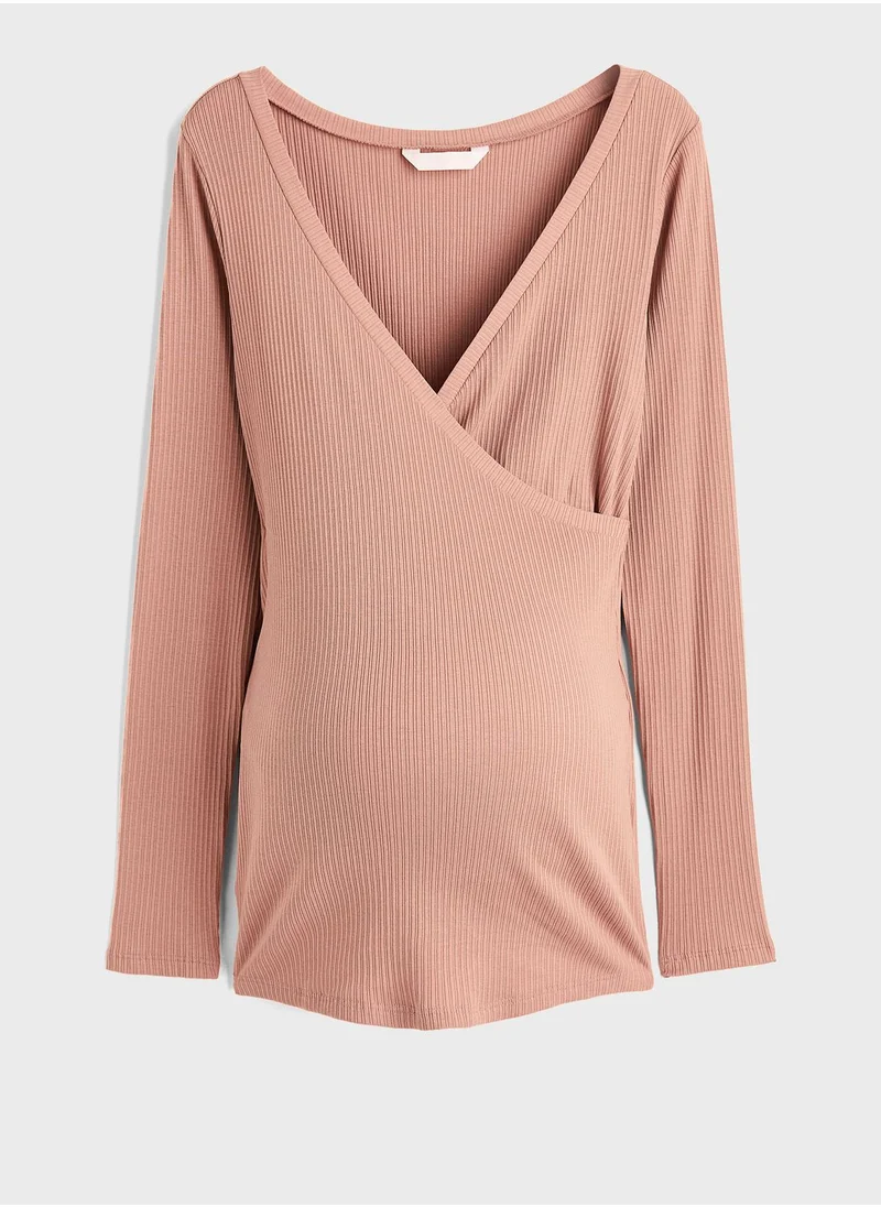 اتش اند ام Wrap Detail Top