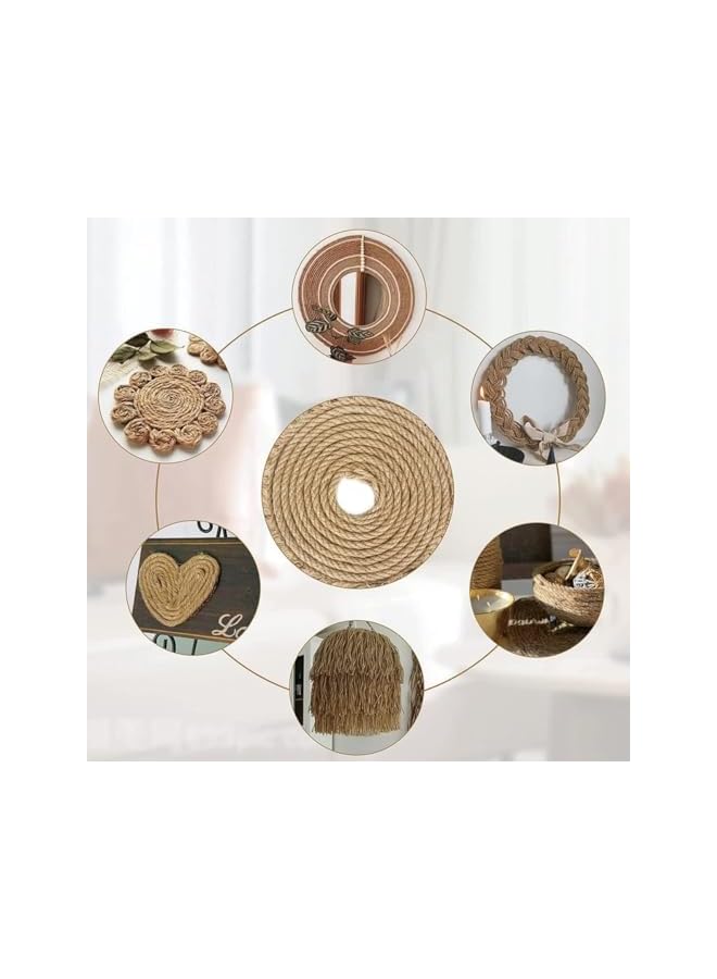 The Bros 50M Jute Twine,6mm Heavy Duty Jute Rope,Natural Hemp Rope for DIY Cat Scratcher Sisal Rope,Gardening,Bundling,Home Decorating  - Image 4