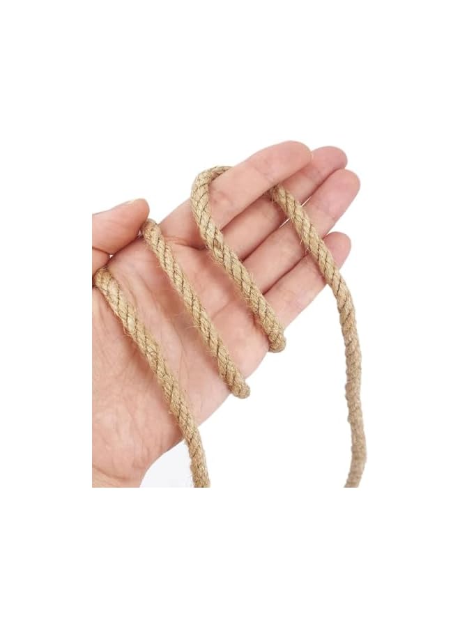 The Bros 50M Jute Twine,6mm Heavy Duty Jute Rope,Natural Hemp Rope for DIY Cat Scratcher Sisal Rope,Gardening,Bundling,Home Decorating  - Image 3