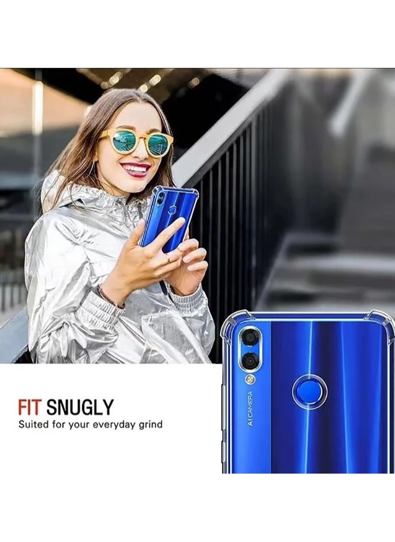 Case Clear for Huawei Y9 2019 TPU Four Corners Cover Transparent Soft  - Image 2
