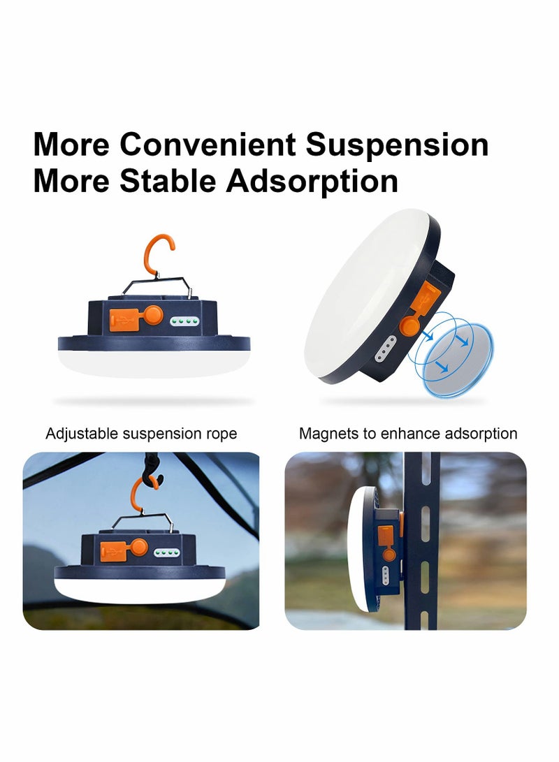 KASTWAVE 10000mAh 3000LM Flashlight Portable LED Camping Lantern Rechargeable Light 30W with Magnet, IPX4 Waterproof Tent Light Failure Emergency Survival Kits for Gift - Image 4