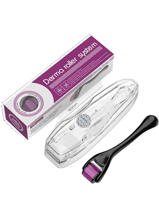 Derma roller system Premium Derma Roller with 540 Micro Needle Titanium Best Derma Roller Kit Micro Roller - 1.0mm - Image 3