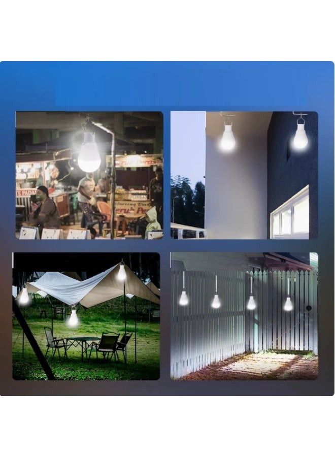 Soofam Solar Light Bulbs for Indoor Home and Chicken Coop, Outdoor Waterproof Camping Lamps for Tent, Rechargeable LED Solar Lights for Shed Night, Emergency Power Outage and Outside - Image 3
