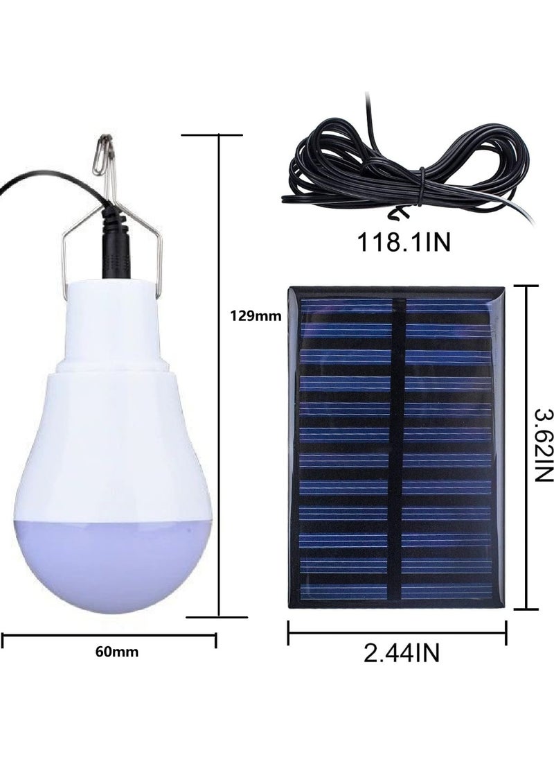 Soofam Solar Light Bulbs for Indoor Home and Chicken Coop, Outdoor Waterproof Camping Lamps for Tent, Rechargeable LED Solar Lights for Shed Night, Emergency Power Outage and Outside - Image 4