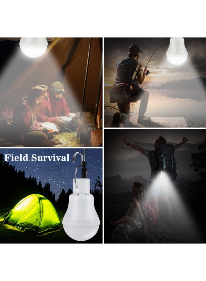 Soofam Solar Light Bulbs for Indoor Home and Chicken Coop, Outdoor Waterproof Camping Lamps for Tent, Rechargeable LED Solar Lights for Shed Night, Emergency Power Outage and Outside - Image 5