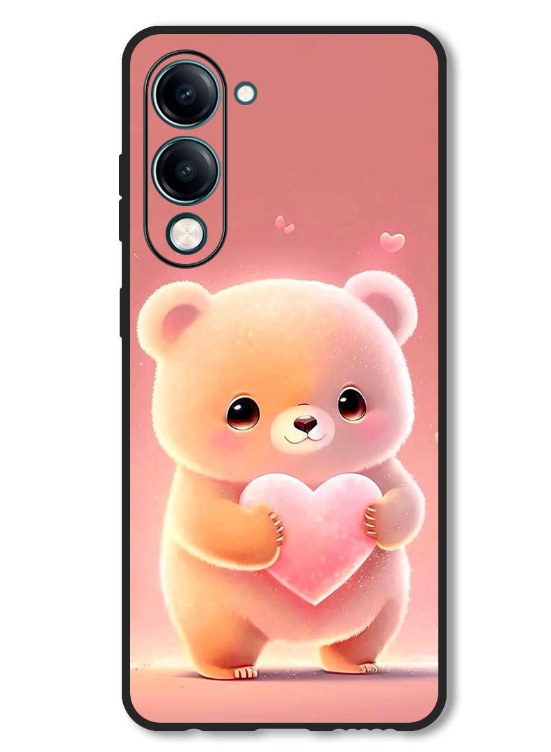 Theodor Case Compatible with Vivo Y29s Protection Shockproof Bumper Cover Panda Holding Heart - Image 1