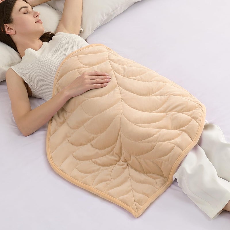 كايسا بطانية كايسا الموزونة للحضن 5 أرطال 23 × 29 بوصة، بطانية موزونة صغيرة فاخرة ومريحة من مخمل الكريستال للبالغين، بطانية موزونة محمولة للسفر للاسترخاء، بطانية لجميع الفصول، قابلة للغسيل الآلي، كاكي - Image 1
