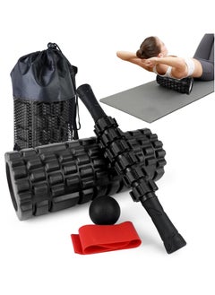 ZERIFAM Foam Roller Set, 5 in 1 Foam Roller Massage Set for Deep Tissue Muscle Massage, Trigger Point Fitness Exercise Foam Roller, Massage Roller, Massage Ball, Stretching Strap, for Whole Body  - Image 1