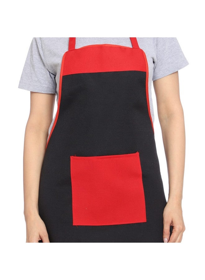 JMi Polyester Solid Plain Apron for Women Kitchen Waterproof, Free Size, Large Square Pocket .Apron Bibs (Free, MULTI - 1, 2) - Image 2