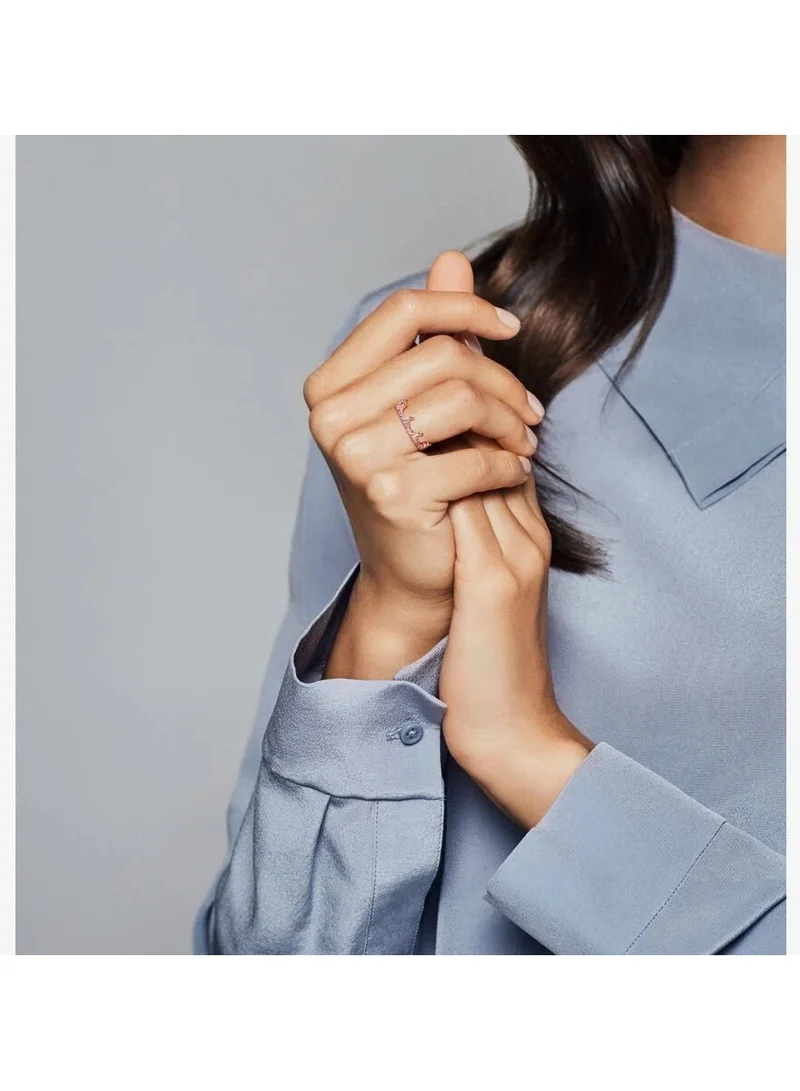 PANDORA Pandora Rose Enchanted Crown Ring, Size 54