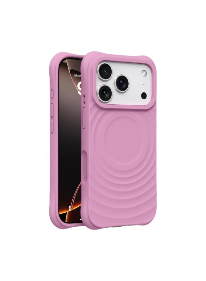 3D Ripple Liquid Silicone Magnetic Phone Case for Apple iPhone 17 Pro Max / 17 Pro / 17 Air / 17, Full Coverage Shockproof Soft Cover - Image 1
