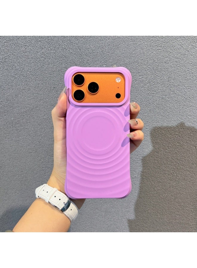 3D Ripple Liquid Silicone Magnetic Phone Case for Apple iPhone 17 Pro Max / 17 Pro / 17 Air / 17, Full Coverage Shockproof Soft Cover - Image 5