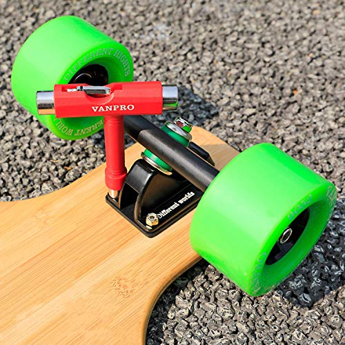 Vanpro skateboard tools skate tool all in oneUsed for installation and maintenance of various skateboards and roller skates，etc.(Snow red, Pack of 1) - Image 3