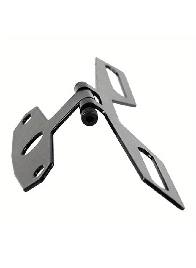 Black Adjustable Folding Motorcycle License Plate Holder With Tail Light Bracket - Image 3