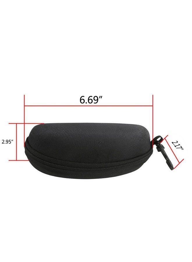 Zipper Eye Glasses & Sunglasses Hard Case, Portable Protector, Set of 2 - Image 4