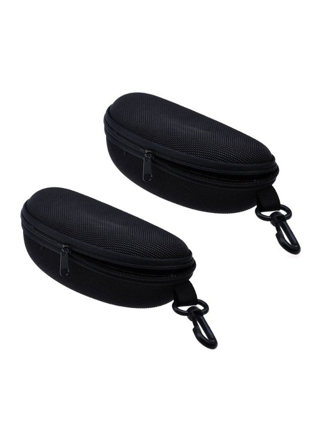 Zipper Eye Glasses & Sunglasses Hard Case, Portable Protector, Set of 2 - Image 1