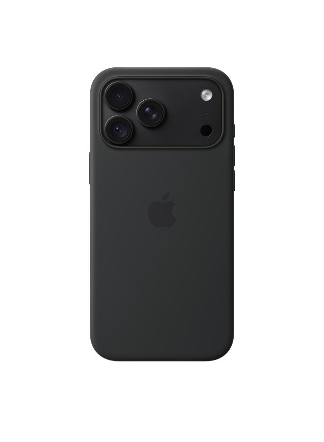 جراب سيليكون من أبل لهاتف iPhone 18 Pro Max مع MagSafe - لون أسود