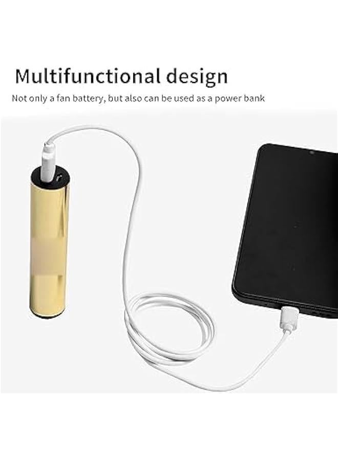 HOOKOR Sun Umbrella with Fan, 2in 1 Outdoor Cooling Fan UV Umbrella with Power BankFunction, Fan Cooling Summer Umbrella for Outdoor Beach Camping Walking - Image 5