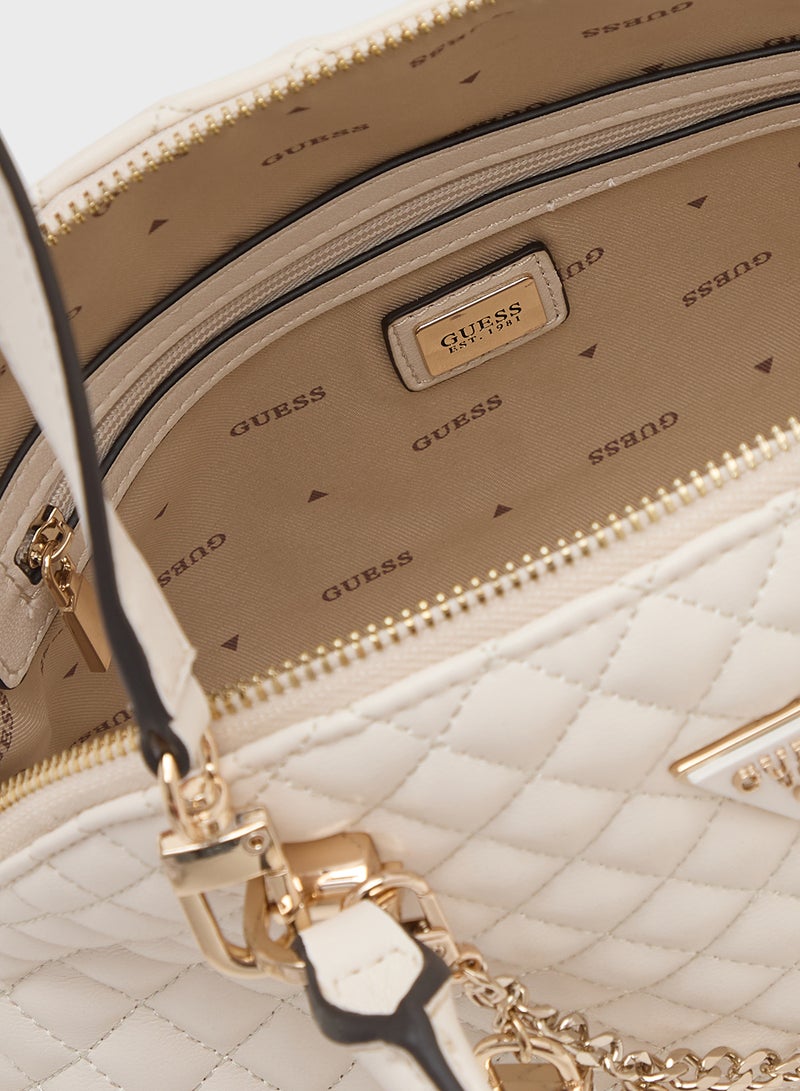 GUESS Everlee Dome Satchel  - Image 5