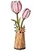 rowood Wooden Flower3D Puzzles for AdultsArtifical Flower Botanical Collection Building KitMothers DayValentines Day Pink Tulip - Image 2