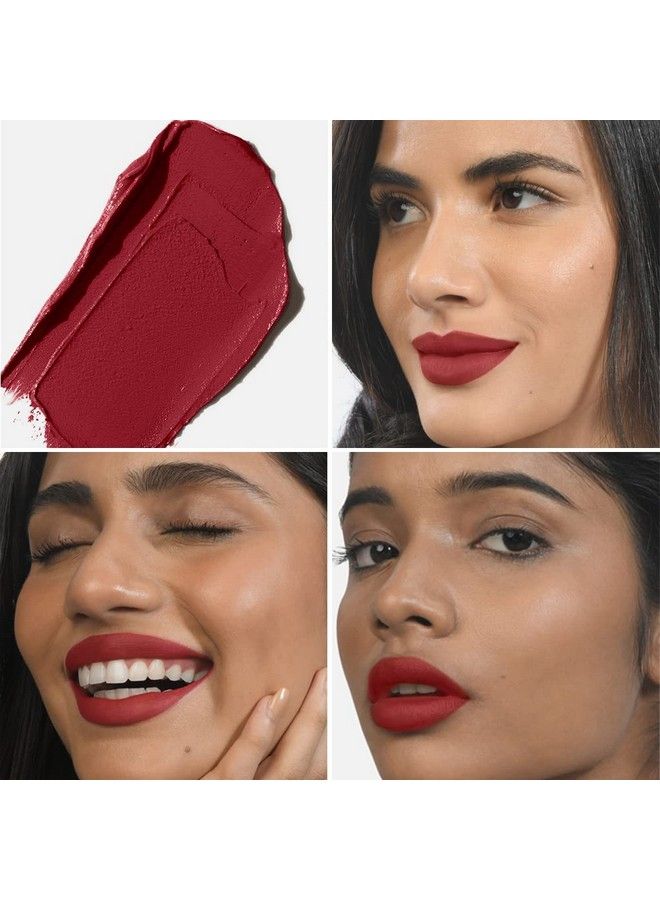 KIRO Lush Moist Matte Lipstick Red Beet (Soft Burgundy) 4.2 Gm Smudgeproof Long Lasting Matte Lip Stick Vegan No Paraben Jojoba Oil Cocoa Butter Non Toxic Lipstick For Intense Pigmentation - Image 4