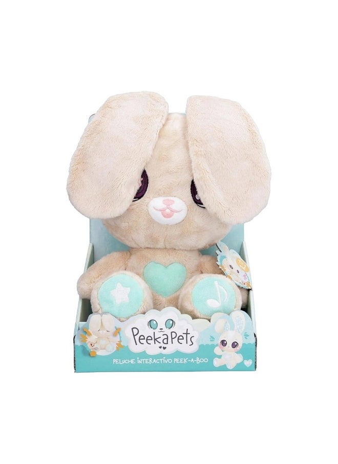 IMC PeekaPets Cream Bunny Interactive Plush Toy (30 cm)  - Image 1