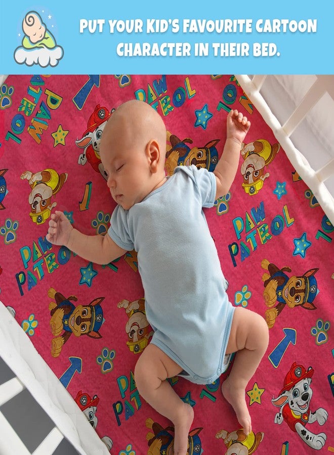 Sassoon Polyester Paw Patrol Printed Washable and Waterproof Large Size Dry Sheet/Bed Protector for Kids- Multi Colored (100 x 140 cm) - Image 2