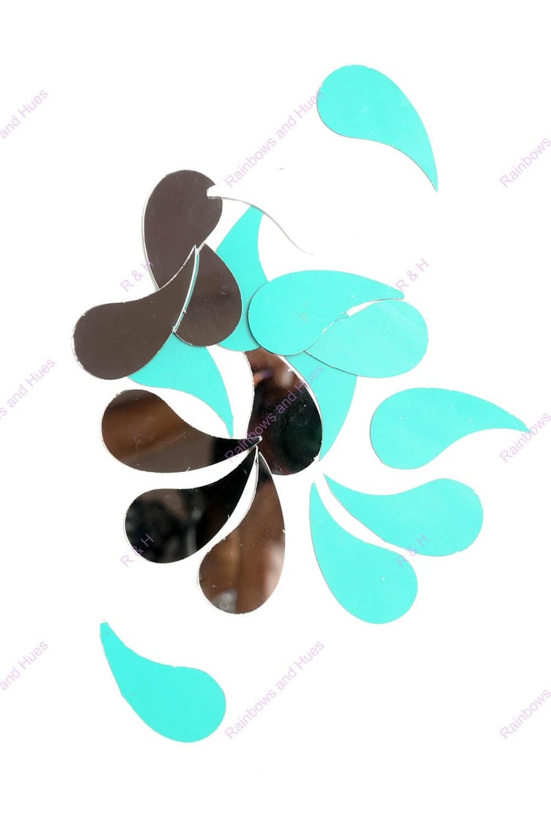 RH RH Craft Mirrors Mango Kairi Shape 100 Grams for LIPPAN Art Mirror Art MUD and Mirror Art Craft Mosaic Art Home Decorations ETC Right 45 CM  - Image 1
