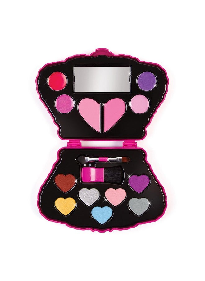 Make It Real : Juicy Couture Bejeweled Beauty Cosmetic Compact Glam For Eyes Lips & Face Crown Shaped Makeup Case Girls & Kids Ages 6+  - Image 5