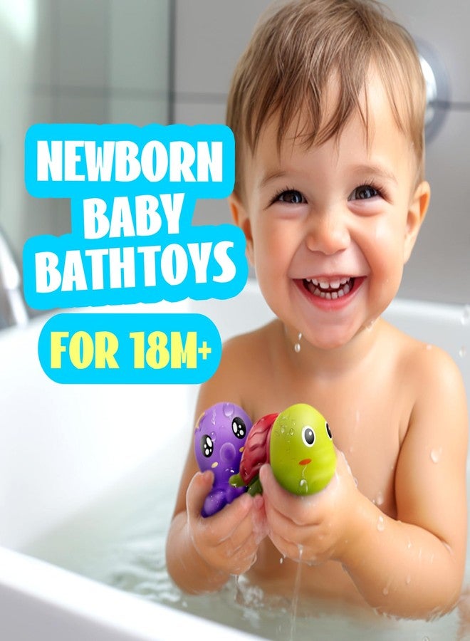 Hely Cancy Mold Free Bath Toys for Babies 0 Months, No Hole Baby Bath Tub Toys, 1 Year Old Bath Shower Toys for Boys Girls - Image 3