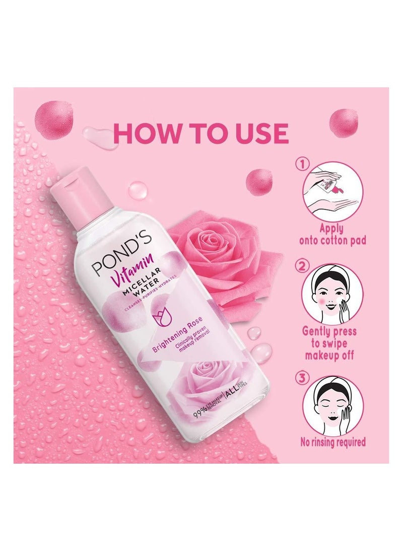 بوندز ماء ميسيلار فيتامين لإزالة السموم وتفتيح البشرة برائحة الورد - 400 مل - Image 2