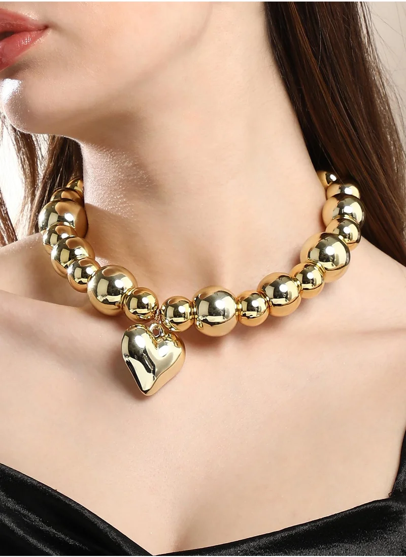 سوهي Women's The Puffer-Cuoer Collar Necklace