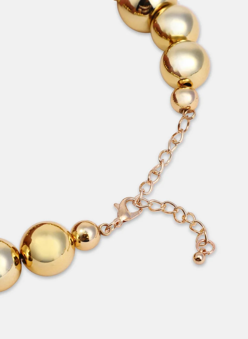 SOHI Puffer-Cuoer Collar Artificial Necklace Jewellery