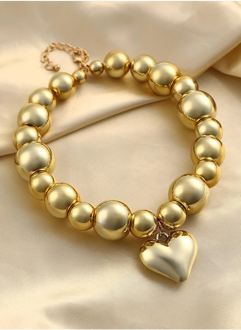 سوهي Women's The Puffer-Cuoer Collar Necklace