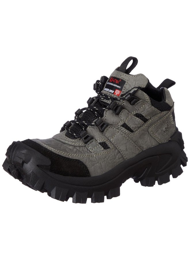 WOODLAND - Woodland Men's Charcoal Grey Leather Casual Shoe-9 UK (43 EU) (G 40777CMA) - Image 1