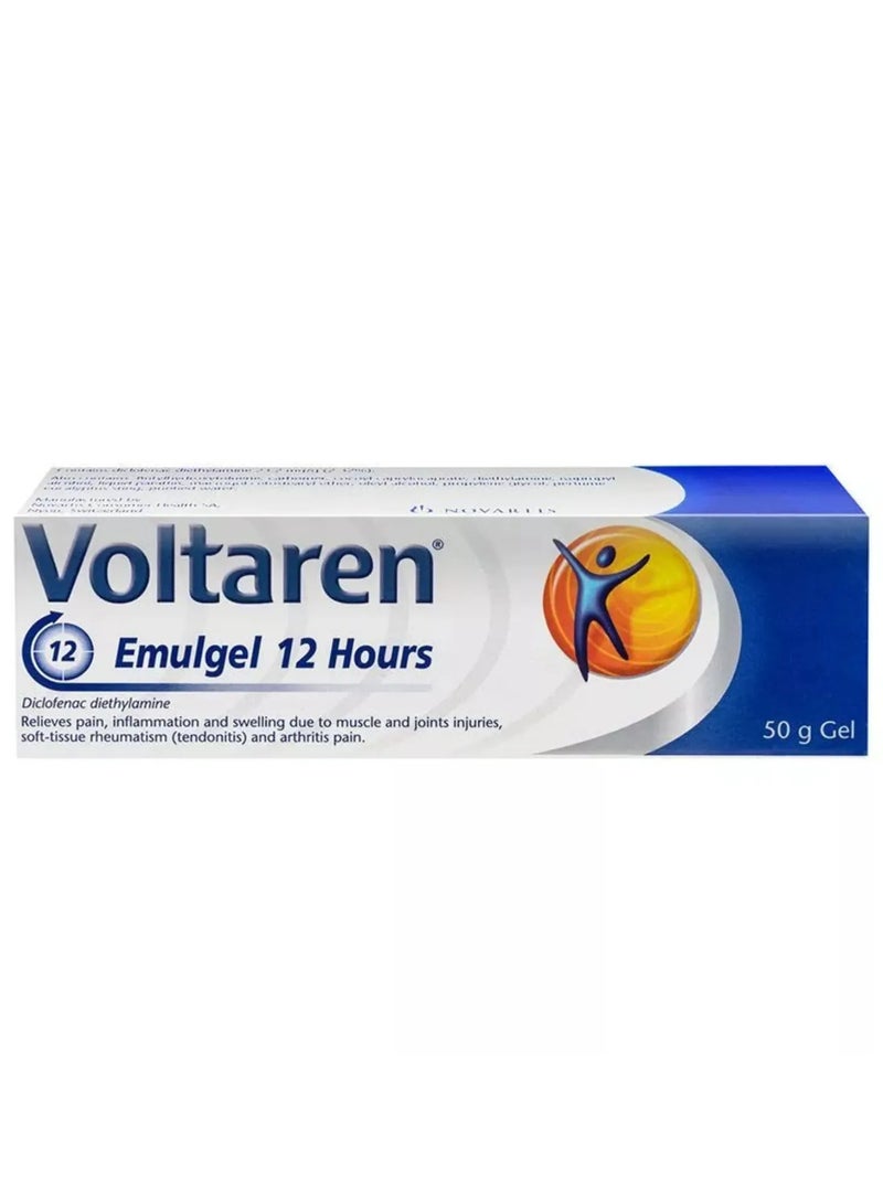 فولتارين إيملجل جل ديكلوفيناك 12 ساعة للألم والتورم 50 جم