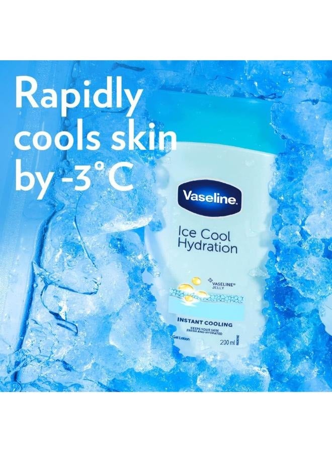 Vaseline 2 Pcs Vaseline Intensive Care Ice Cool Hydration Lotion, 200 ml - Image 4