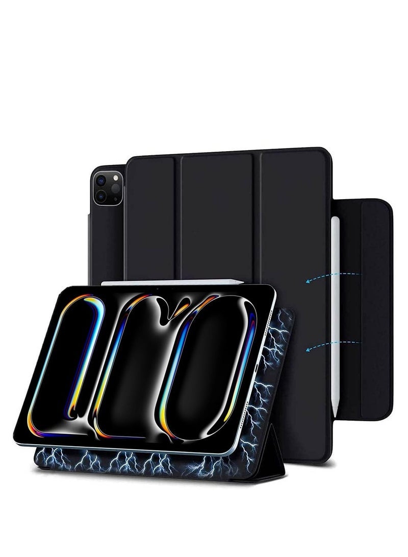 HYX "HYX iPad Pro 13” Case M4 (2024) – Black with Pencil Holder & Smart Cover" - Image 1