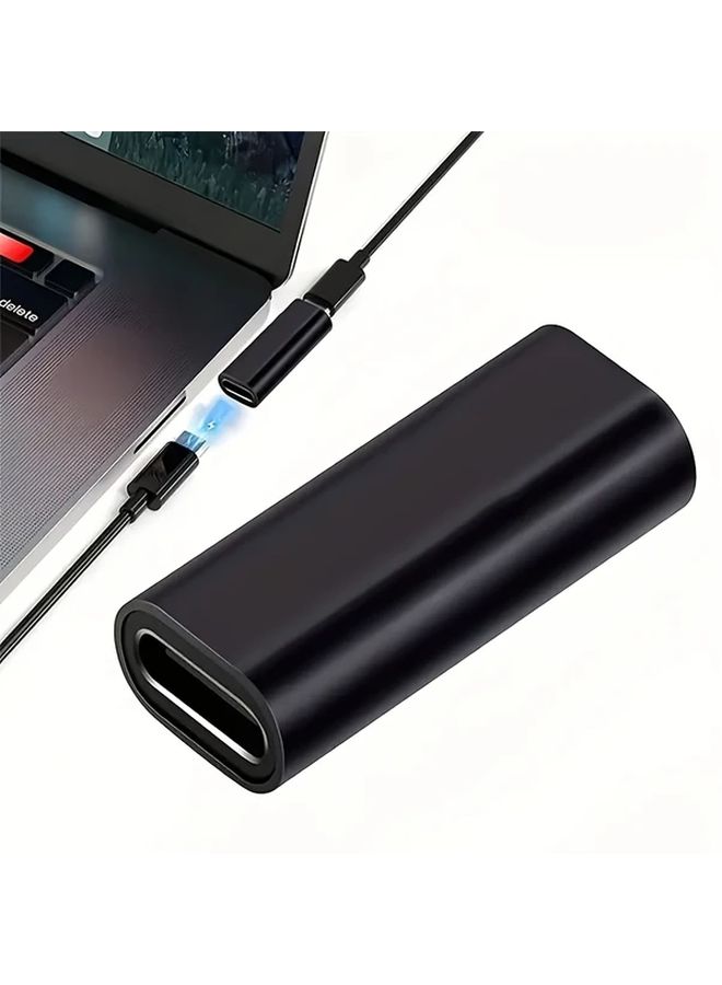 مجموعة محولات USB 3.0 السوداء عالية السرعة للتوصيل والتوسيع، تشمل مقابس إناث من نوعي USB-A وUSB-C - Image 5