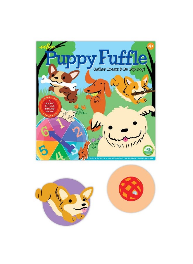 eeboo Puppy Fuffle Board Game Develops Counting Patience And Problem Solving Skills A Basic Skills Board Game Perfect For Ages 4 And Up For 2 To 4 Players  - Image 4