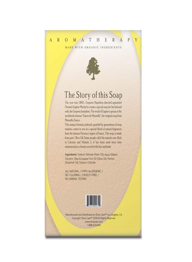 Olivia Care Bath & Body Bar Verbena Soap 4 Pack Gift Box Organic, Vegan & Natural Contains Olive Oil Repairs, Hydrates, Moisturizes & Deep Cleans Good for Sensitive Dry Skin Made in USA - Image 2