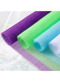 Tatuo 12 Pack 36 Inch Exfoliating Bath Cloth Towel African Net Sponge Extra Long Nylon Korean Bath Towel Japanese Shower Cleaning Sponges for Back Body(12 Color)  - Image 4