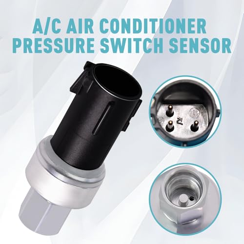 STZJAYE 6F9319D594AA A/C Pressure Transducer Switch Sensor, Air Conditioner Clutch Pressure Sensor Switch Compatible with Ford for Expedition for F-150 for Lincoln for Town Car for Mercury - Image 2